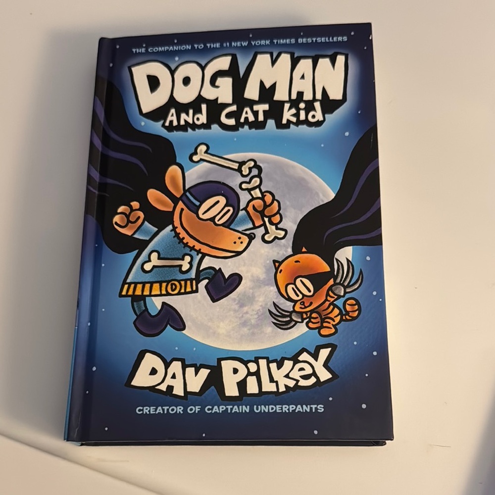 Dog man and cat kid book